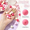 Rubberized Style Opaque Acrylic Beads LS-MACR-CJC0009-02E-2