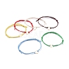 Adjustable Waxed Cotton Cord Bracelets X-BJEW-JB05064-1