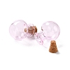 Round Glass Cork Bottles Ornament GLAA-D002-03F-2