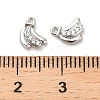 Brass Micro Pave Clear Cubic Zirconia Charms KK-C054-12P-3