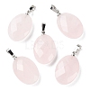 Natural Rose Quartz Pendants G-E603-03P-04-1