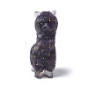 Resin Alpaca Display Decoration DJEW-P021-B02-1