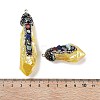 Electroplated Raw Rough Natural Quartz Crystal Big Pendants G-B077-04A-04-3