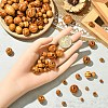 60Pcs Round Natural Wood Beads WOOD-YW0001-58A-5