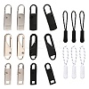 6Pcs Plastic Zipper Puller and 12Pcs Alloy Replacement pull-tab Accessories FIND-SZ0001-17-1