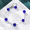 304 Stainless Steel Cable Chain Bracelets BJEW-C094-01P-02-1