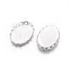 Tarnish Resistant 316 Surgical Stainless Steel Lace Edge Bezel Cups STAS-I118-06P-01-2