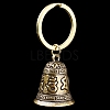 Brass Six-character Mantra Bell Pendant Keychain PW-WG70393-01-1