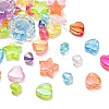 4 Style Transparent Acrylic Beads MACR-YW0001-61-4
