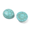 Craft Findings Dyed Synthetic Turquoise Flat Back Dome Cabochons X-TURQ-S266-14mm-01-1