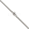 304 Stainless Steel Satellite Chain Necklaces NJEW-P285-02P-2