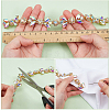 1M 2 Colors Iron Rhinestone Strass Chains CH-WR0001-03-3