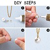 201 Stainless Steel Cup Pearl Peg Bails Pin Pendants STAS-O107-16G-2