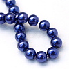 Baking Paint Pearlized Glass Pearl Round Bead Strands X-HY-Q003-10mm-19-4