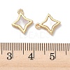 Brass Natural Shell Pendants KK-P355-21G-3