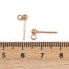 Non-Tarnish 304 Stainless Steel Ear Stud Components STAS-F227-18A-RG-2