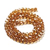 Electroplate Transparent Glass Beads Strands EGLA-A035-T4mm-A04-2