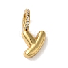 Brass Micro Pave Cubic Zirconia Pendants KK-K345-13Y-G-1