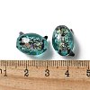 Handmade Foil Lampwork Beads Strands FOIL-Z001-04H-4