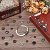 30Pcs 2 Sizes Natural Indian Agate European Beads G-SP0001-49-4