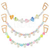 6Pcs 3 Styles Candy Series Acrylic Boot Strap Chains FIND-GO00001-1