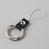 Leather and Zinc Alloy Mobile Phone Finger Rings AJEW-WH0307-53B-2