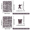 AHADERMAKER 8 Sheets 4 Styles Plastic Self-adhesive Label Stickers DIY-GA0004-01-2