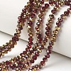 Electroplate Transparent Glass Beads Strands LS-EGLA-A034-T6mm-O07-1
