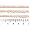 Electroplate Opaque Glass Beads Strands EGLA-A035-P3mm-A05-4