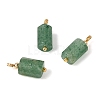 Natural Green Strawberry Quartz Pendants GG-CBACE45-02G-03-2