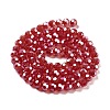 Electroplate Transparent Glass Beads Strands LS-EGLA-A035-T6mm-A01-2