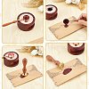 Brass Wax Seal Stamps with Wood Handle AJEW-WH0412-0106-3
