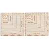 2Pc Square Wooden Crochet and Knitting Gauge DIY-BC0014-02-1