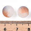 Frosted Baking Paint Crackle Glass Beads with Glitter Powder X1-DGLA-T004-01A-4