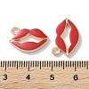Alloy Enamel Pendants ENAM-O001-11P-G-3