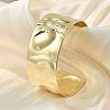 Hammered Brass Cuff Open Bangles BJEW-M060-02G-5
