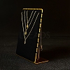 Velvet & Metal Necklace Organizer Display Stands PW-WG6C9FA-06-1