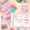 6 Sets 2 Styles Rectangle Paper Self Adhesive Category Labels Stickers DIY-GF0008-49-4
