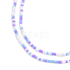 Opaque Spray Painted Glass Bead Strands GLAA-N047-07-05-3