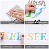 Translucent PVC Self Adhesive Wall Stickers STIC-WH0015-025-6