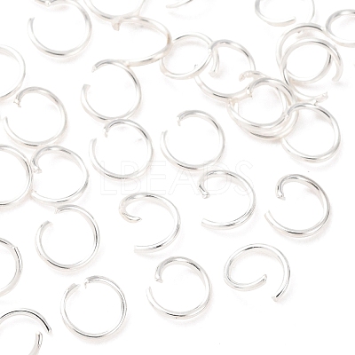 Brass Open Jump Rings KK-G604-08S-19-1
