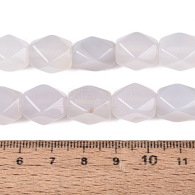 Natural White Agate Beads Strands GG-N361-06A-01-1