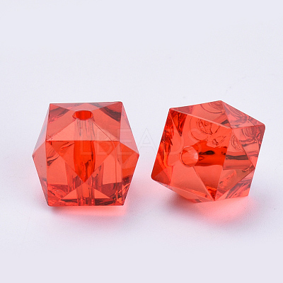Transparent Acrylic Beads X-TACR-Q259-10mm-V12-1