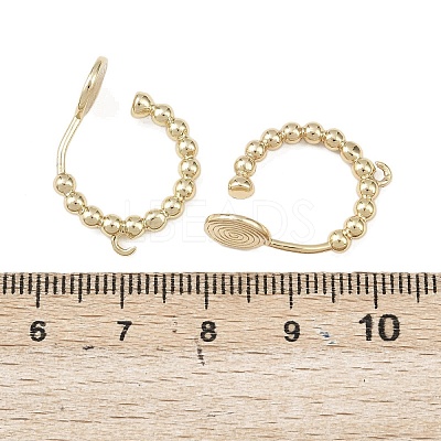 Brass Cuff Earring Findings KK-F921-08A-G-1