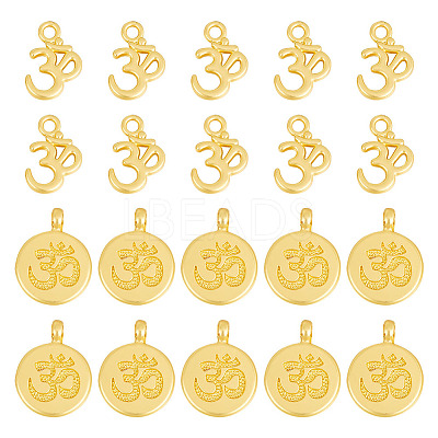 20Pcs 2 Styles Alloy Pendants FIND-GO0001-35-1