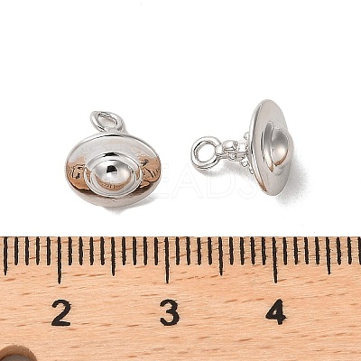 Rack Plating Brass Planet Charms KK-Q807-03P-1