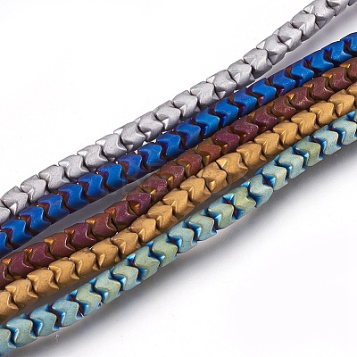Electroplate Non-magnetic Synthetic Hematite Bead Strands G-I208-19F-1