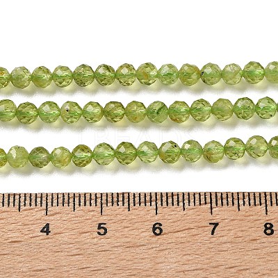 Natural Peridot Beads Strands G-Z150-A01-4mm-1