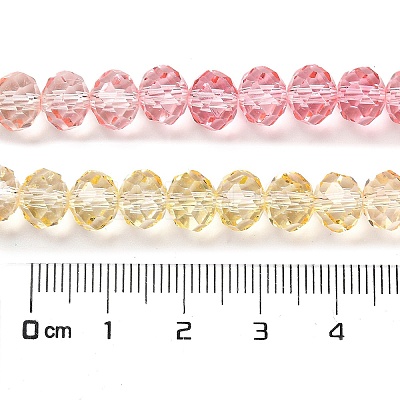 Transparent Painted Glass Beads Strands LS-DGLA-A034-T6mm-A09-1
