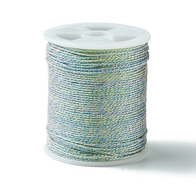 17M Rainbow Color Polyester Sewing Metallic Thread OCOR-E026-08C-1